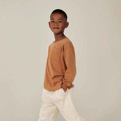 GRAY LABEL Oversized Triko L/S GOTS - Biscuit
