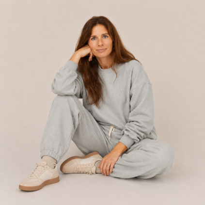 GRAY LABEL Tepláky Adult  GOTS - Gray Melange