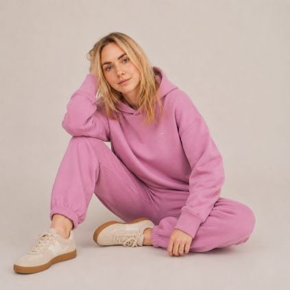 GRAY LABEL Tepláky Adult GOTS - Bubblegum
