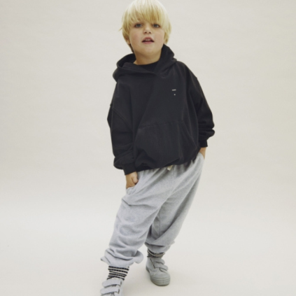 GRAY LABEL Mikina s kapucí GOTS - Pirate Black