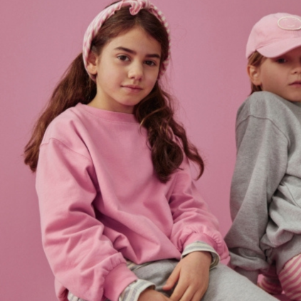 GRAY LABEL Mikina GOTS - Bubblegum