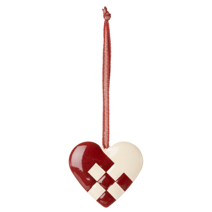 MAILEG Kovová ozdoba Heart red small S26