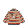 KONGES SLOJD Bunda JODY TEDDY TANGERINE STRIPE (7)